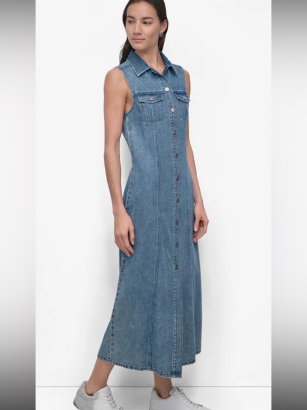 DKNY Light Blue Denim Jean Dress
